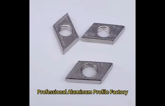 Profilé en aluminium fait sur commande d'extrusion 3030 4040 attaches élastiques d'extrémité de ressort